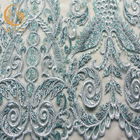 پارچه تزئینی پارچه ای توری دوزی تزئین شده برای لباس زنانه