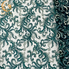 بدلیجات پارچه‌ای پارچه‌ای لباس دست‌ساز سبز با منجوق گلدوزی