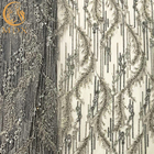 منجوق دوزی دست ساز پارچه توری الگوی ویژه برای لباس عروس